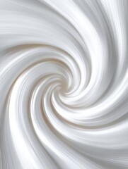 Fototapeta premium Liquid Metallic Silver Swirl on Soft White Gradient Creates a Unique Artistic Design Perfect for Backgrounds and Abstract Art