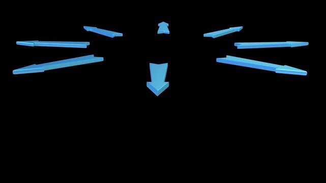 3D Arrows Attaching And Detaching