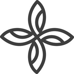 the logo is the Fish Flower. Batik, Unique and elegant.