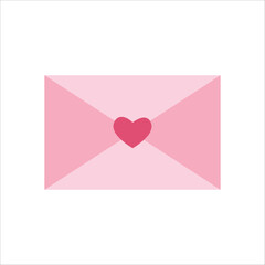 Pink Love Envelope Romantic Message Flat Icon