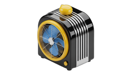 Retro Electric Fan Cooling Air in Summer