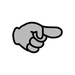 【Hand Gesture Icons – Pointing & Direction】