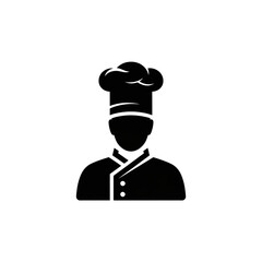 Chef silhouette icon for restaurant and design｜シェフのシルエットアイコン（飲食・デザイン用）