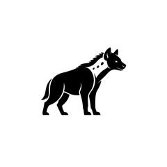 【Animals Icons – Basic】Wolf silhouette icon for logo and design｜オオカミのシルエットアイコン（ロゴ・デザイン用）