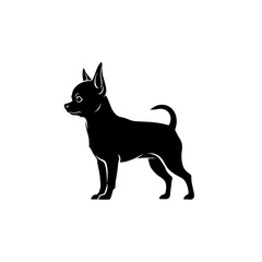 【Animals Icons – Basic】Dog silhouette icon for pet and lifestyle design｜犬のシルエットアイコン ペット・暮らし用