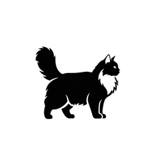 【Animals Icons – Basic】Cat silhouette icon for logo and design｜猫のシルエットアイコン（ロゴ・デザイン用）