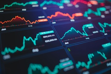 Money flow positive in asia investment economic stock market growth in developed country showing stock chart down and in business and financial money market crisis concept © primeimages