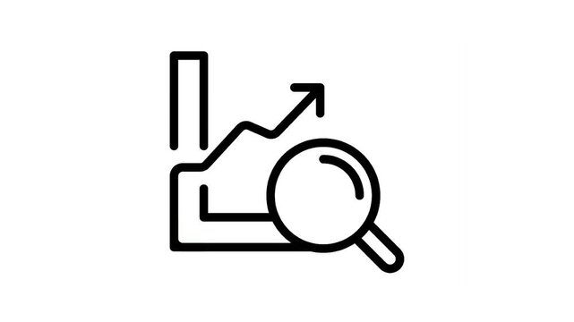 line icon business change graphic animation