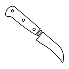 Knife icon line drawing