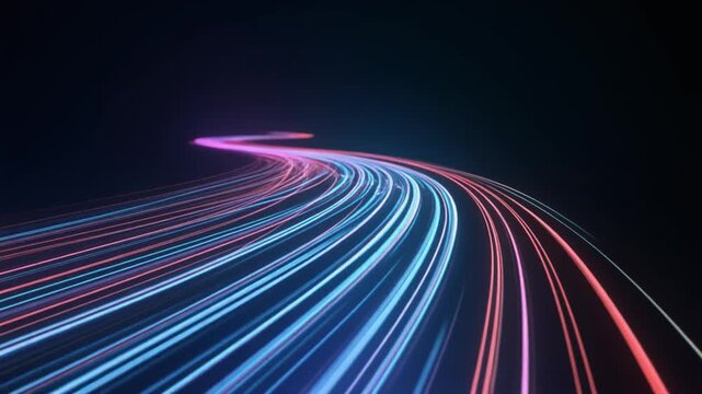 光の流れで描くスマート資産運用動画