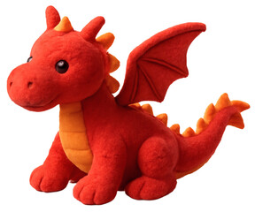 Red Toy Dragon with Wings.