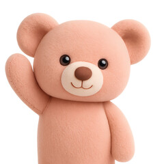 Cute Pink Teddy Bear Toy.