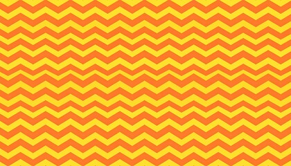 A vibrant, repeating zigzag pattern in alternating shades of orange and yellow