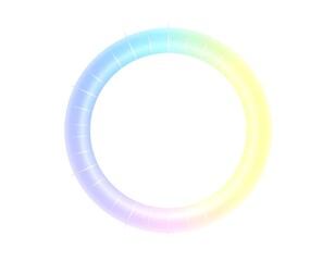 A vibrant, smooth, gradient-filled color wheel, featuring a spectrum of pastel hues, on white