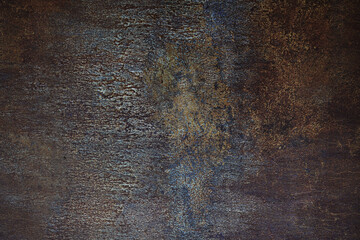 Old rustic metal weathered rust wall with grunge texture