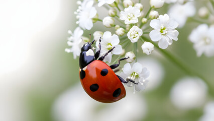 Obraz premium ladybug on flower