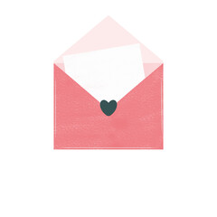 red envelope with blank letter paper