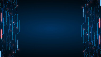 Abstract Digital Motion Business Corporate Technology Particles Tunnel Background