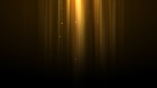 Golden Heavenly Light Particles Gold Awards Trailer Titles Cinematic Openers Luxury Intro Background