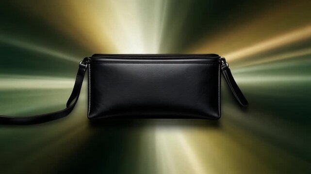 Stack of Round Plates on Green Background Simple Still Life