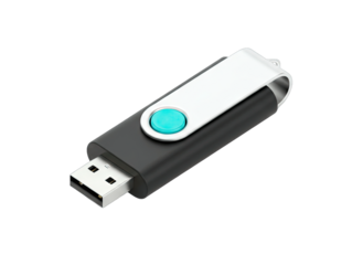 USB Flash Drive Isolated on White Background