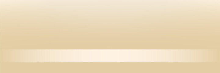 Cream, Beige background. Space for selling products on the website. Beige Background Empty Room Studio with table. Business backdrop. Empty room with light effect. Vector illustration.