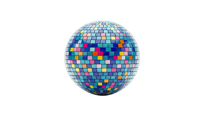 Obraz premium Disco Ball Isolated on White Background