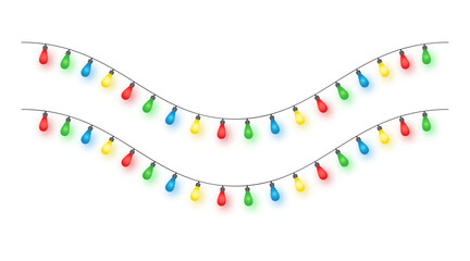 Colorful Multicolor String Lights for Christmas Party Outdoor Holiday Decorative Lighting