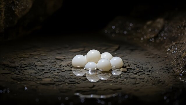 Cave Pearls in Limestone Gours