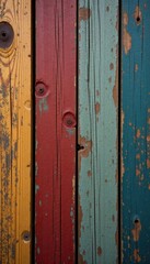 Rough-hewn planks, weathered texture, wood grain detail, wall, fence
