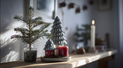 A modern minimalist home office presents neutral tones for productive daily work