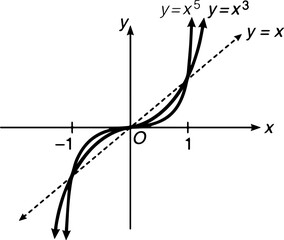 Math Graph Illustration for Algebra and Calculus