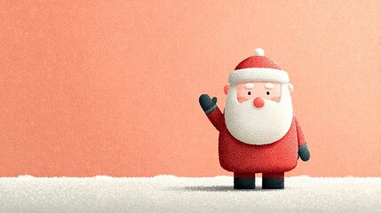 cute santa claus with christmas gift box