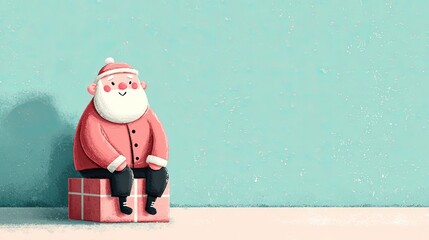 santa claus with christmas gifts