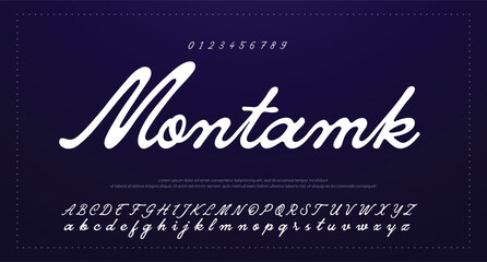 Font Handwritten Glossy Script Text Effect