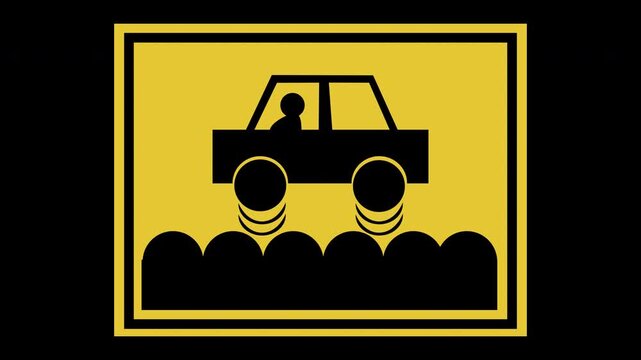 bad road sign, bad road, bumpy road, off grid road