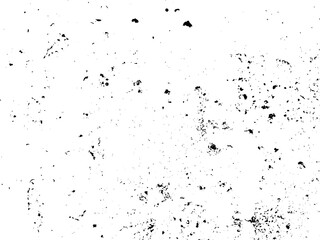 Grunge background black and white. Texture of chips, cracks, scratches, scuffs, dust, dirt .Vector pattern of cracks, chips, scuffs. Abstract vintage surface isolated on white background.EPS10.