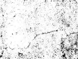 Grunge background black and white. Texture of chips, cracks, scratches, scuffs, dust, dirt .Vector pattern of cracks, chips, scuffs. Abstract vintage surface isolated on white background.EPS10.