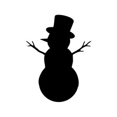 snowman with hat