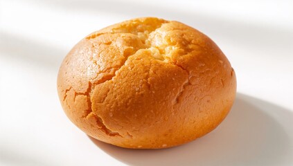 Fototapeta premium Japanese Melonpan Sweet Bread Isolated on White
