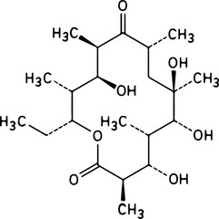 Obraz premium Organic Chemistry Molecular Structures Sketch Illustration