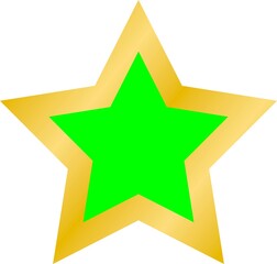 green screen frame gold template design