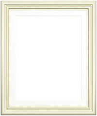 Beige wooden frame isolated on white background. Realistic rectangle frames mockup. Classic Photo modern frame. Shade of  beige Borders set for painting, poster, photo gallery. 3d png illustration