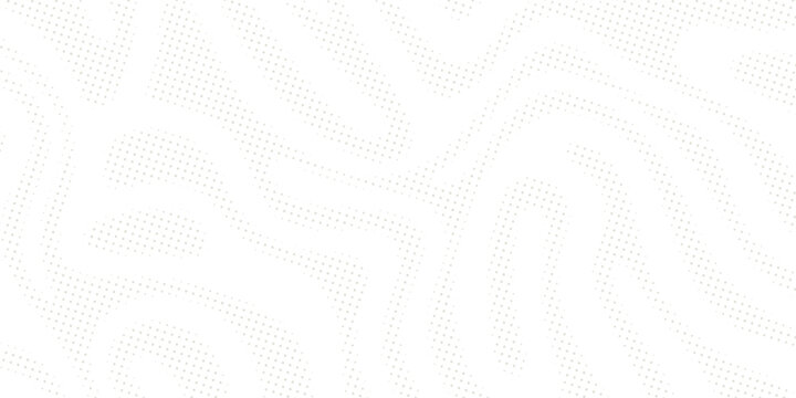 Dynamic Geometric Swirl Halftone Wallpaper. Neutral White and Tan Subtle Fading Dots Art. Modern Trendy design in Vector Illustration