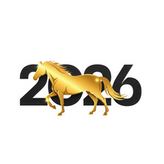 Golden Horse Symbolizing the Year 2026.