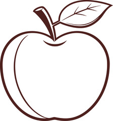 Apple Silhouette Fruit Design. Fresh Apple Silhouette Illustration. Simple Apple Silhouette Artwork. Apple Silhouette in Minimal Style. Organic Apple Silhouette Design. Apple Fruit Silhouette Icon