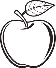 Apple Silhouette Fruit Design. Fresh Apple Silhouette Illustration. Simple Apple Silhouette Artwork. Apple Silhouette in Minimal Style. Organic Apple Silhouette Design. Apple Fruit Silhouette Icon