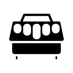 Carrier box for safe pet transport.