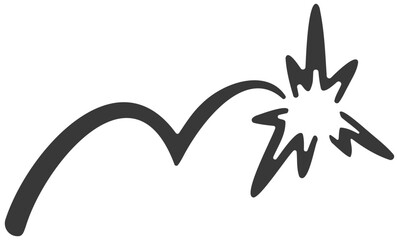 Abstract geometric shapes in turquoise and black, minimalist design