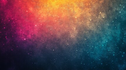 Naklejka premium Vibrant Cosmic Nebula with Glowing Pink Purple and Blue Interstellar Dust Clouds